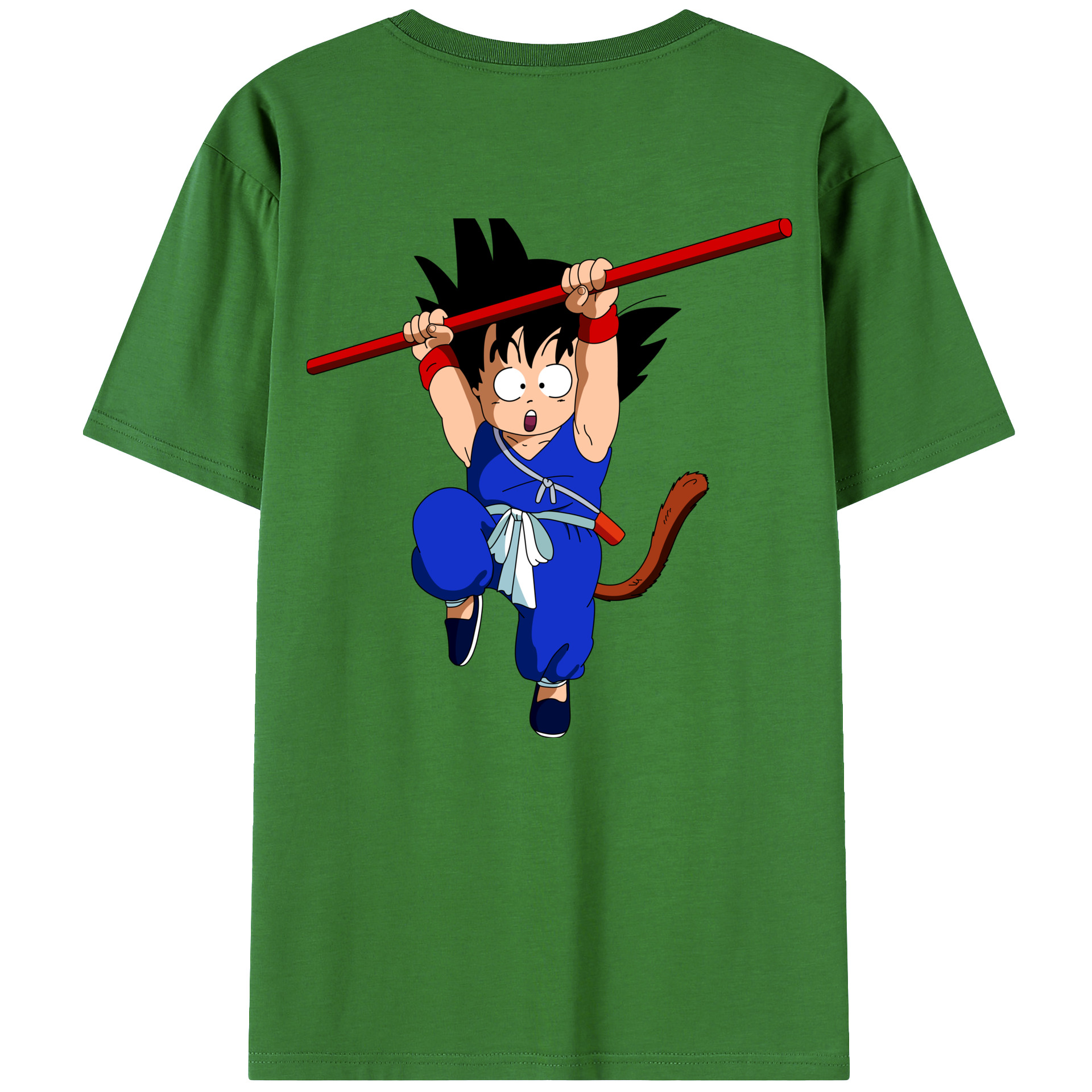 （画像用） ドラゴンボール 孫悟空（そん ごくう）Son Goku カカロット DRAGON BALL Kakarotto レディース半袖Tシャツ(バックプリント)